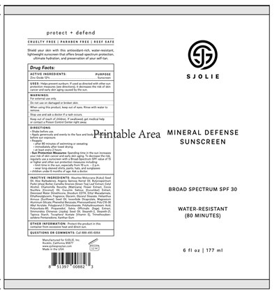 Label (Sjolie Spf 30 Label)